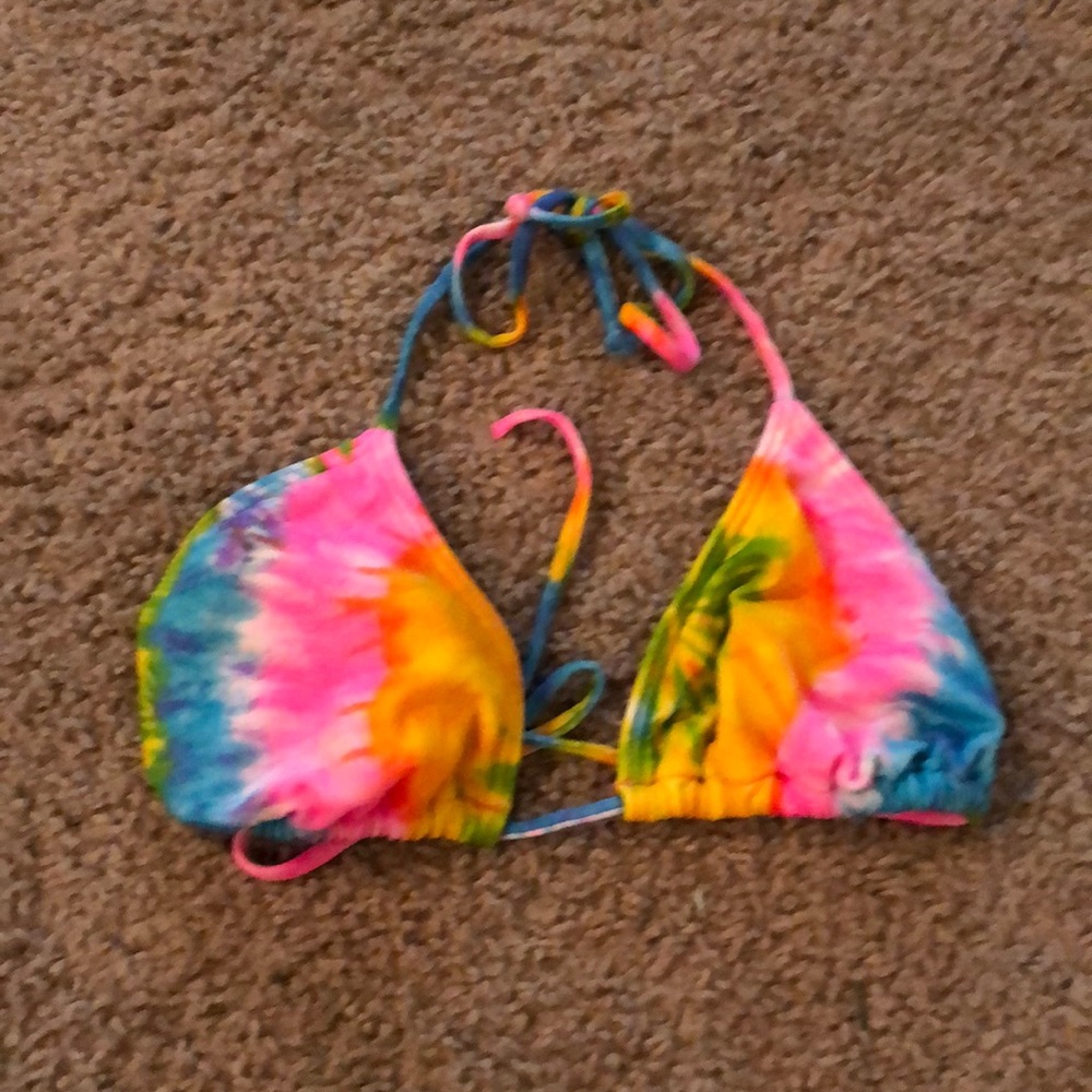 Tie dye swim top